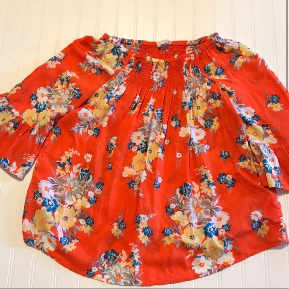 BeachLunchLounge XS BOHO Top Orange, White, Yellow, Blue